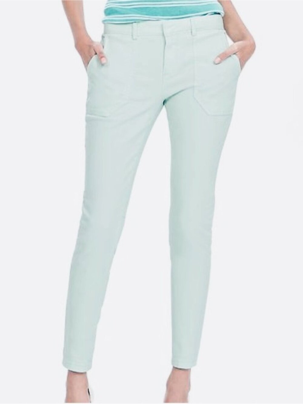 Banana Republic Sloan Utlity Jeans, Cool Mint